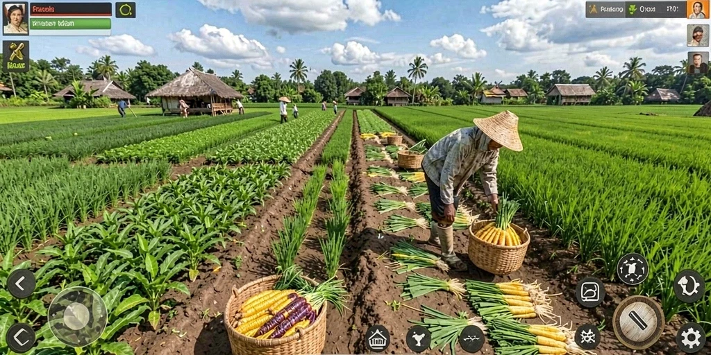 Screenshot 1 menampilkan antarmuka utama permainan yang menarik.