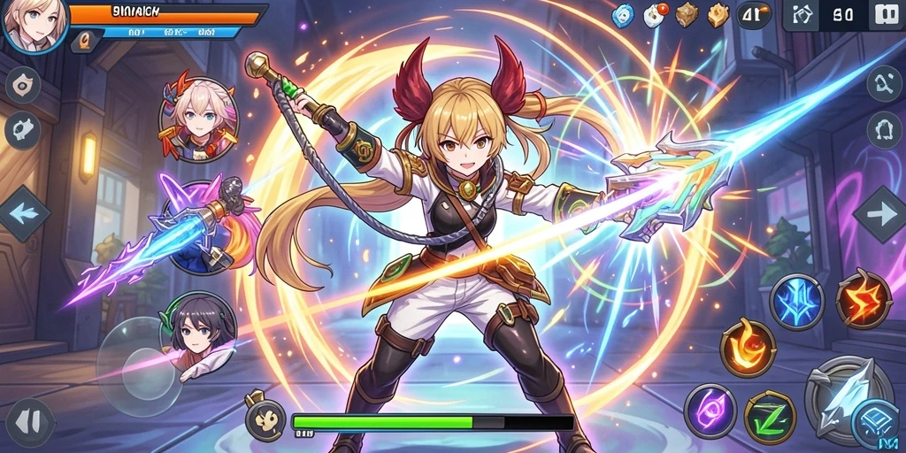 Tangkapan layar menampilkan gameplay yang memukau.