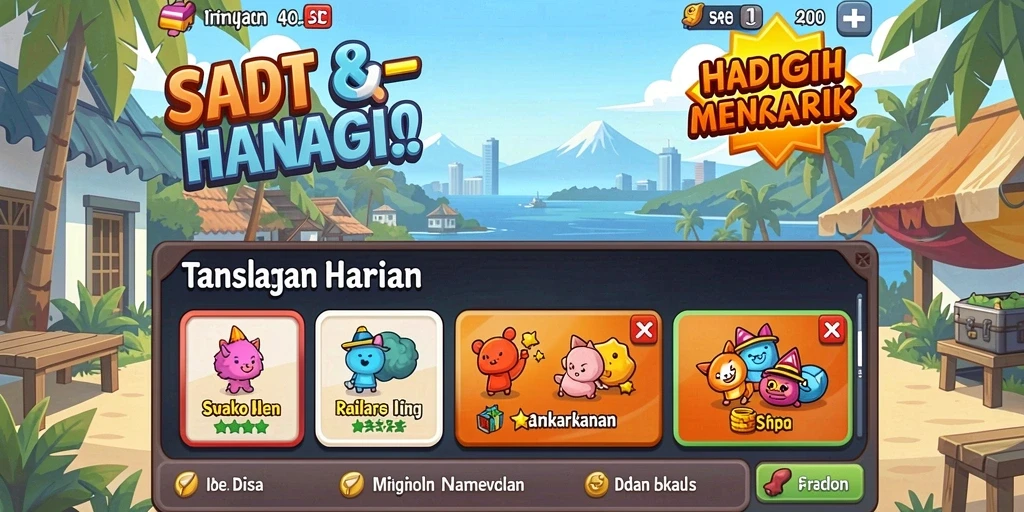 Screenshot menampilkan momen seru dalam permainan.