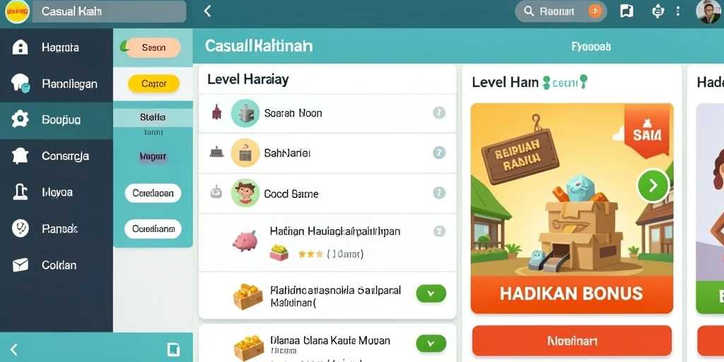 Tangkapan layar antarmuka pengguna yang menarik dan intuitif.