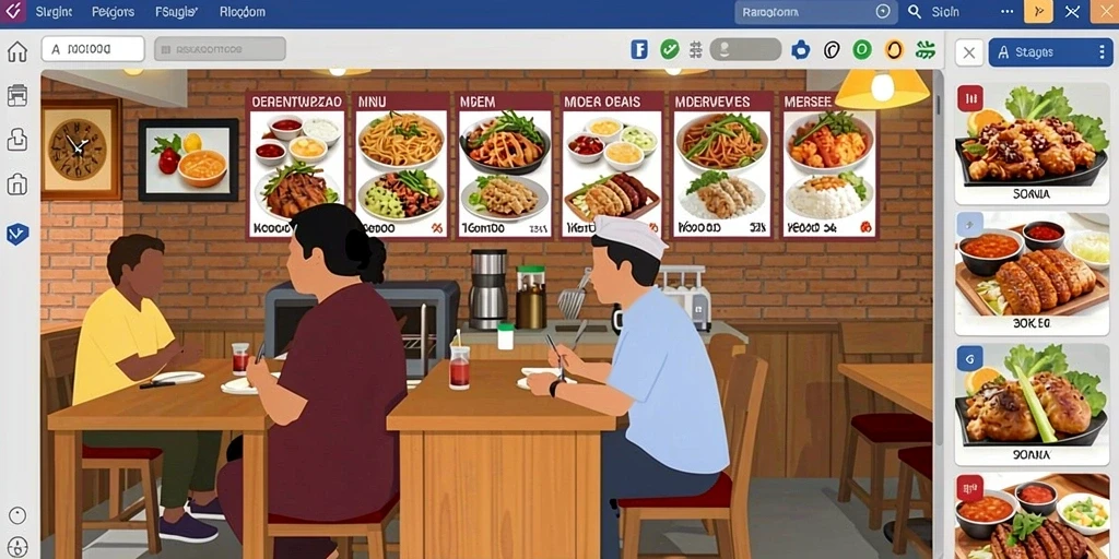 Grafis mengagumkan di layar permainan.